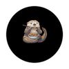 Sea Otter Eating Tteokbokki PopSockets Standard PopGrip