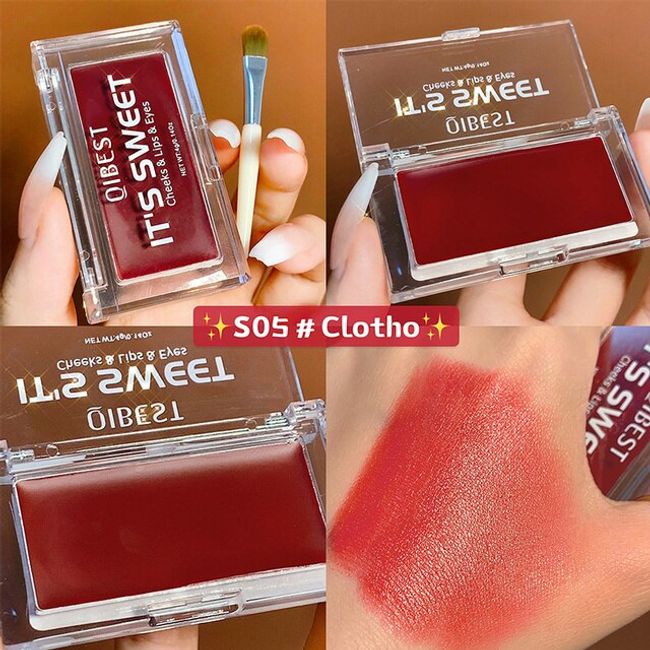 Lip Palette Makeup Palette 3 IN 1 Eyeshadow Lipstick Blush Moisturizer Matte Lip Tint Natural Face Waterproof Women's Cosmetics