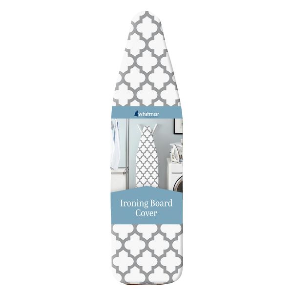 Whitmor Deluxe Ironing Board Cover and Pad (Ironing board not included) - Medallion Grey