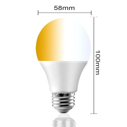 LED Bulb, 60 Watt Equivalent, Dimmable, Toning, 6W, Light Color, Daylight, White Light, 600 LM, E26 Base, 2.4 GHz Wireless Remote Control, 30 Minute/60 Minutes Sleep Timer, Night Light, Light Color