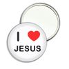 I Love Jesus - 77mm Round Compact Mirror