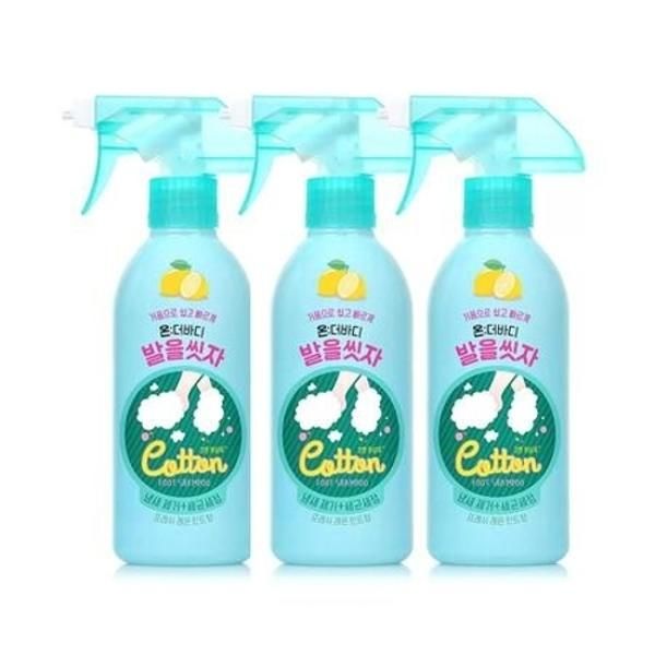 Costco On the Body Foot Spa Bubble Cleanser Fresh Lemon Mint Flavor 385ml 3pcs