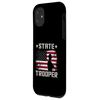 American Flag USA Law Enforcement State Trooper Case for iPhone 11