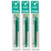 Pilot LFBKRF12EFG FriXion Ball Refill, 0.5mm, Green, 1 Pack x 3 Pack Set