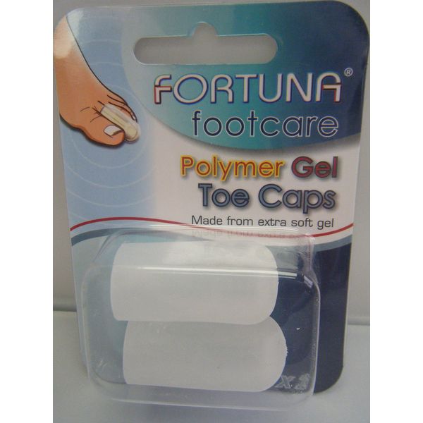 Fortuna: Polymer Gel Toe Cap [Extra Soft Gel] [2 caps] (Medium-Large [1 Pack])