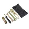 5x Motorcycle Tool Kit Screwdriver Spanner Spark Plug Socket Wrench+Storage Bag