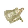 Prime Wire & Cable PBADP320 3-to-2 Grounding Adapter with Prime light Indicator Light, Clear