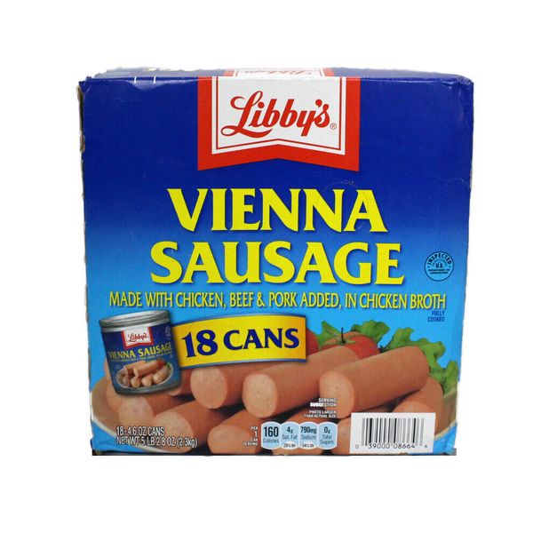 Libby's Vienna Sausage in Chicken Broth 4.6 Ounce (Pack of 18)