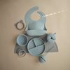 mushie Silicone Baby Teether Toy | Cat (Stone)