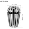 sourcing map ER20 8mm Spring Collet Chuck for CNC Engraving Machine Lathe Milling Tool