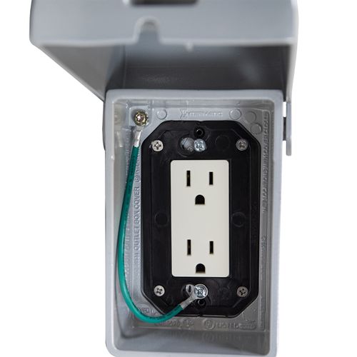 Intermatic WP3110MXD 2-3/4-Inch Deep Single Gang Extra Duty Die Cast While-In-Use Cover , Gray