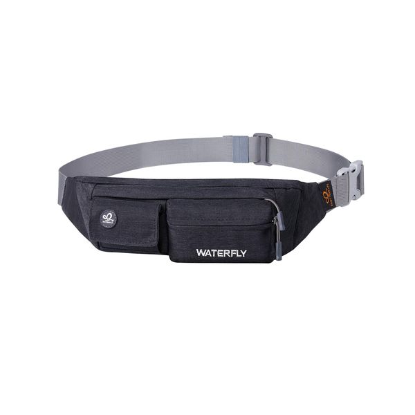 Waterfly Waist Bag Fanny Pack Bum Bag Slim Water Resistant Running Belt for Sports Running Cycling Hiking Walking