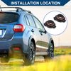 Hihaha 9005 HB3 LED Headlight Adapter Base/for Car/Plastic / 2 Pc Black