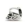 Solid 925 Sterling Silver Reflections Football Helmet Bead (9.1mm x 7.3mm)