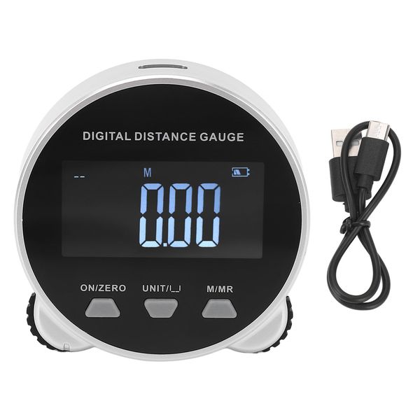 Digital Distance Rolling Distance Measuring Tool, Digital Tape Measure Roller LCD Screen with Semiconductor Microprocessor and Digital Dial Indicator for Measurement Electronic Rolling Ruler