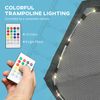 45" Rebounder Trampoline with LED Light & Adjustable Handle, Blue