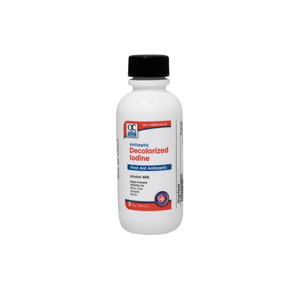 Quality Choice Decolorized Iodine Antiseptic, 2 fl oz