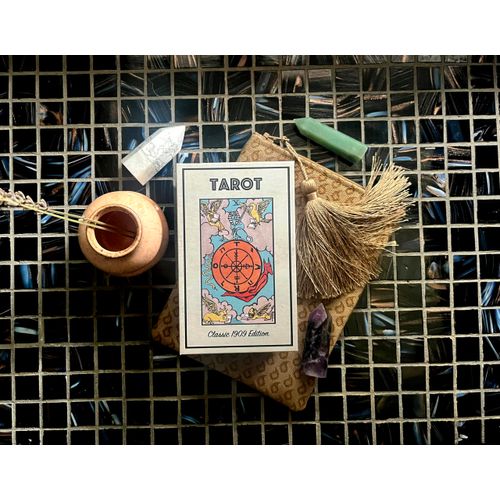 Vieux Monde Express Classic 1909 Tarot Deck & 88 Page Guide | Made in USA