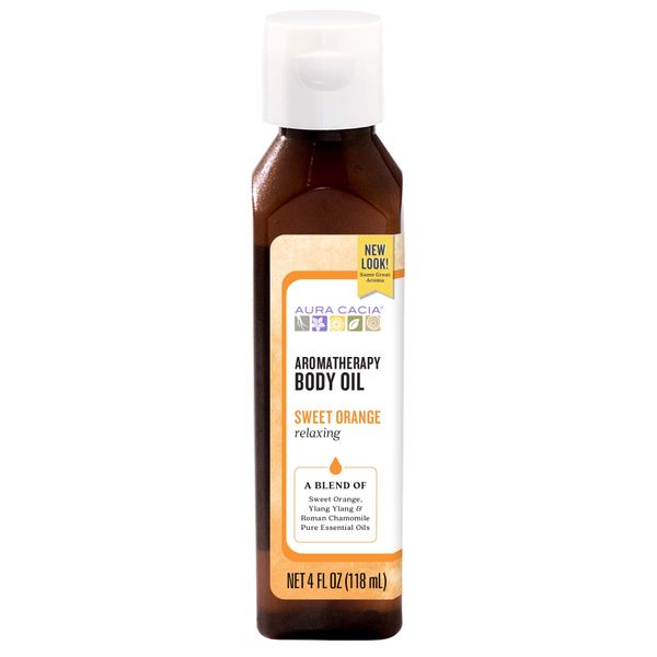 Aura Cacia Relaxing Sweet orange Aromatherapy Body Oil 4 Oz