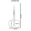 Nail Manicure Scissors for Beard/ Mustache, Ear, Facial Hair, Eyebrows, Eyelashes for Men and Women (Nail Scissor 2)