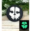 PVC Tactical Patch - Glow in Dark Ghost Skull Call of Duty Patch - Morale Patch