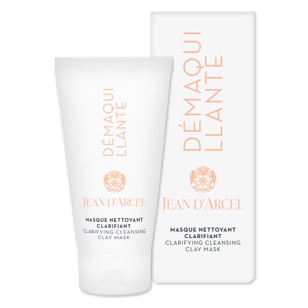 JEAN D'ARCEL DÉMAQUILLANTE masque nettoyant clarifiant – Reinigungsmaske mit Tonerde-Effekt gegen Rötungen – Mit weißem Tee & Uniclay™ – Clarifying Cleansing Clay Mask – 50 ml