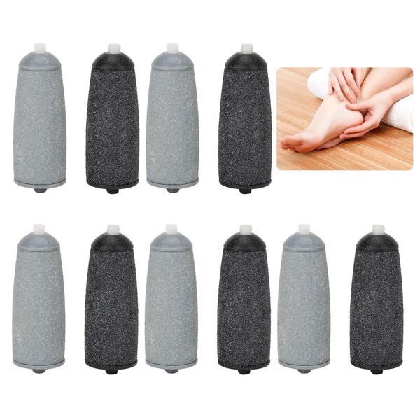 Sonew 10 Pcs Foot Callus Remover Replacement Roller Head, Electric Foot Callus Remover Replacement Grind Head Accessory for Electric Foot File