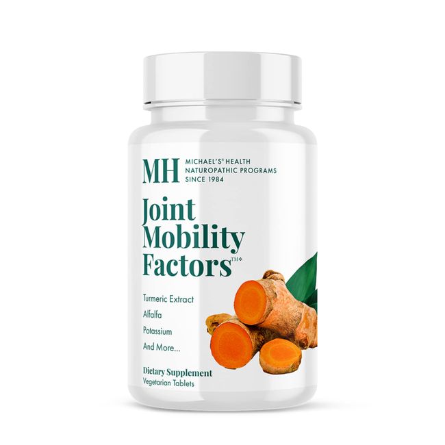 MICHAEL'S Health Naturopathic Programs Joint Mobility Factors - 60 Vegetarian Tablets - Essential Nutrients for Proper Joint Function - with Non-GMO Glucosamine Sulfate - Kosher - 15 Servings
