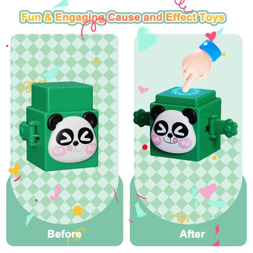 12 PCS Stacking Toys Set for Kids Boys Girls Preschool Sensory Block Toys Pressable Animals Stacking Blocks with Cute Expressions Fun Christmas Birthday Gifts for Kids Ages 3+