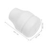 Veemoon 6pcs Wood Window Blind Cord Knobs, White Blind Pull Cord Ends Tassel Window Rope Connector Pull Ends Replacement - Four Hole Tassel Knobs - for Various Shades and Curtains