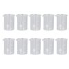 Experiment Cups,Borosilicate Glass Thickened Wall 25mL Beaker Set Multifunctional with Scale Mark for Laboratory for Kitchen