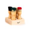 burgol bürstencaddy-set incl. 4 tiegelbürsten
