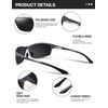 BIRCEN Polarized Mens Sunglasses: UV Protection Sports Shades for Men Women Sport Driving with Al-Mg Frame