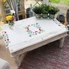 Trimits Embroidery Kit - Table Runner - Includes Printed Fabric, Threads, Needle & Instructions, 40 x 100cm, Toadstools