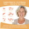 Partial Dentures - Dentures for Missing Teeth & Gaps - Lightweight & Unbreakable Replacement Teeth for Men & Women (1 Tooth)