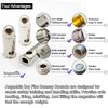 Angeebin Training Snap Caps for Dry Fire Training Dummy Rounds Practice Safe Loading Firing (44 S&W SPL Compatible 44 REM MAG -10pcs)
