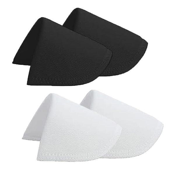 HZZXCH 2 Pairs Shoulder Pads with Velcro,Shoulder Pads for Women Clothes Shoulder Pads Soft Sponge Reusable Foam Suitable for Women and Men'S Suits Sewing Shoulder Pads for Women Clothes.