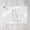 The Stencil Studio Ltd - Cat and Butterfly Stencil - Reusable Stencil - Size Small (A4) (10335S)