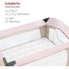 Waterproof Pack N Play Mattress Pad Protector Soft Cotton Mini Crib Sheets Cover