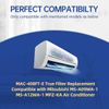 6-Pack MAC-408FT-E Replacement Air Filters for Mitsubishi Mini Split – Compatibl