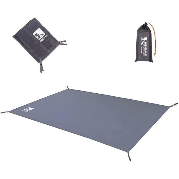 HIKEMAN Outdoor Waterproof Multi-Purpose Camping Tent Tarp Ground Covering Groundsheet Mat Tent & Awning Carpet Multiple Size For Camping Hiking Picnic (grey,240 * 210cm)