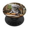 Irish Cat Making Irish Soda Bread PopSockets Adhesive PopGrip