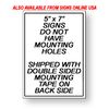 Deliver Packages To Side In Box Arrow Left Delivery Driver Instructions Sign