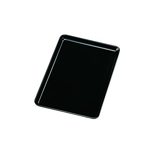 Yamaga Lacquerware Shop PC Stamp Tray Business Card Tray Double-sided Painted Black Obon Festival Buddhist Article 9.4 inches (24 cm)