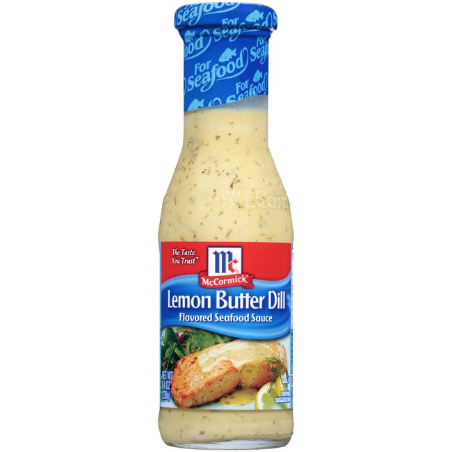 McCormick Golden Dipt Lemon Butter Dill Flavored Seafood Sauce, 8.4 oz (Pack of 6)