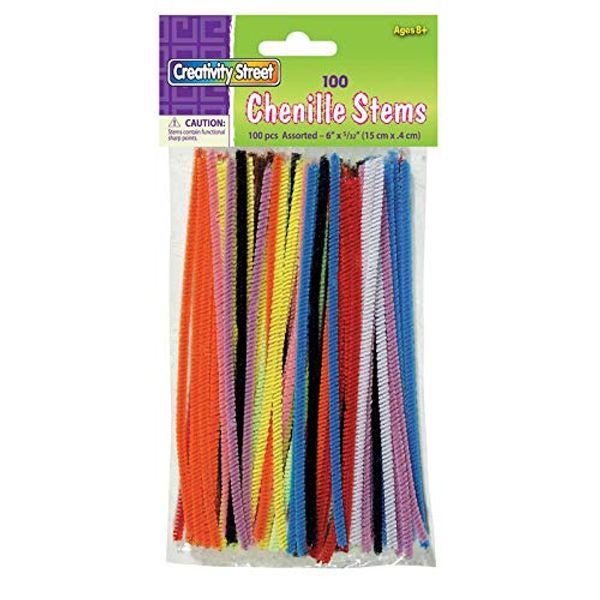 Chenille Stems Asst 6in Stems 100pk Arts & Crafts Arts & Crafts Ck-710001 Pacon Corporation