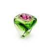 Swarovski Dulcis cocktail ring, Cushion cut, Pavé, Multicolored, 60