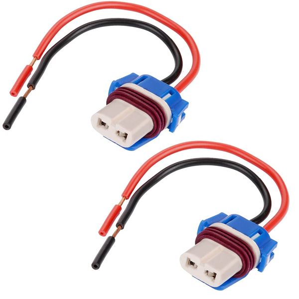 HUIQIAODS HB4 9006 Socket Ceramic Female Connector Wire Harness for Fog Light (9006 Ceramic Socket)