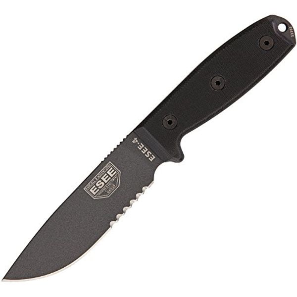 ESEE ES4STGB-BRK Model 4 Serrated Tactical