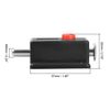 sourcing map Door Bolt Lock, 2-inch ABS Sliding Barrel Keyless Latch with Switch Button, 8 Pcs (Black)
